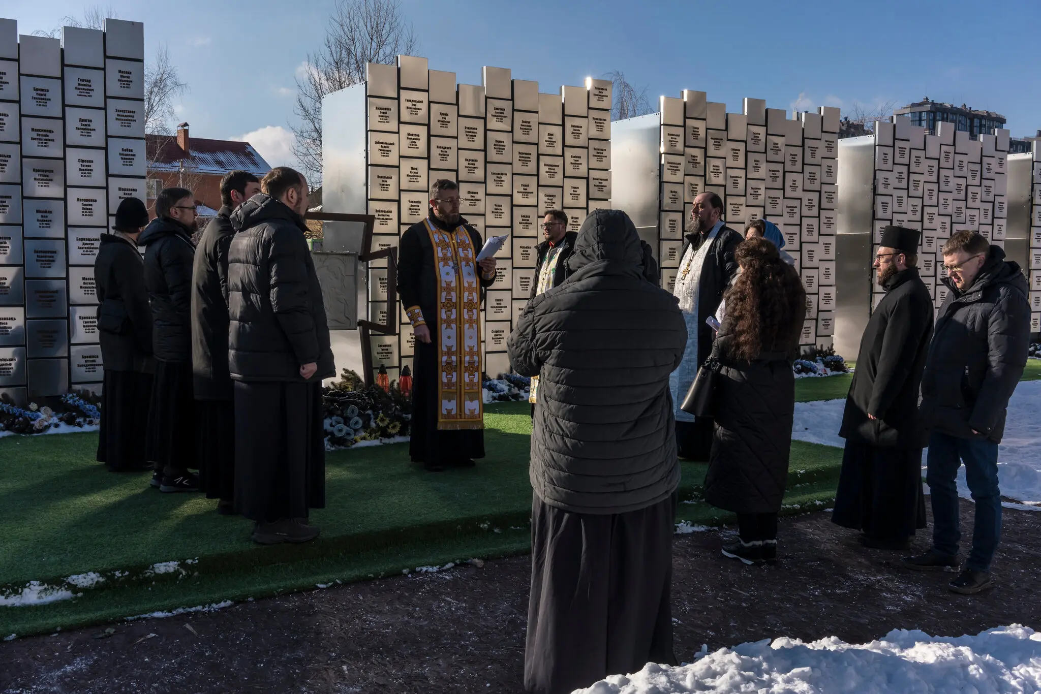 Панахида за жертвами російської окупації Бучі у церкві Святого Андрія Первозванного в середу.